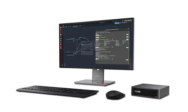 Lenovo ThinkStation PGX GB10 128 Go LPDDR5x-SDRAM 4 To SSD DGX OS Mini Tower Mini PC Noir - Station de Travail - visuel 9