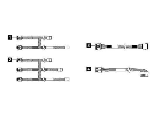 LENOVO ISG ThinkSystem SR250 V3 CFF RAID/HBA Adapter Cable Kit - Lenovo - Accessoire Serveur - visuel 1