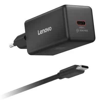 Lenovo 40AW65WBEU chargeur d'appareils mobiles Universel Noir Secteur Intérieure - Chargeur et alimentation - visuel 3