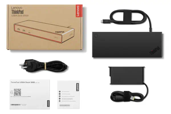 ThinkPad USB4 Dock 5000 (with 135W Adapter) - Lenovo - Station d'accueil pour portable - visuel 9
