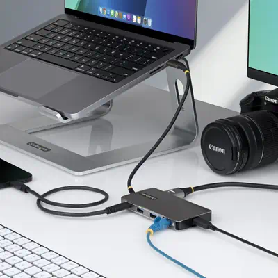 Adaptateur Multiport USB-C avec HDMI 4K 60Hz, 140W Power Delivery, Hub USB 10Gbps, GbE, Slots SD et  - StarTech - Station d'accueil pour portable - visuel 5