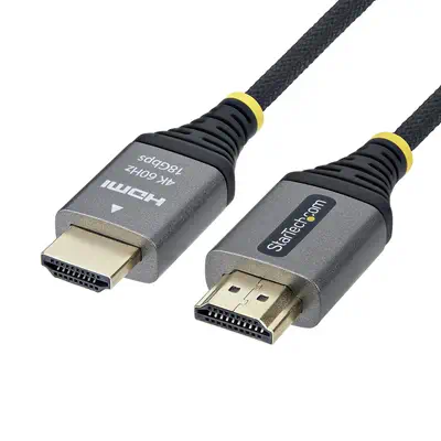 Câble HDMI Haute Vitesse Certifié Premium 2m (6ft), Ultra Flexible, 4K 60Hz/1440p 144Hz avec HDR10/A - StarTech - Switchs et Hubs - visuel 1