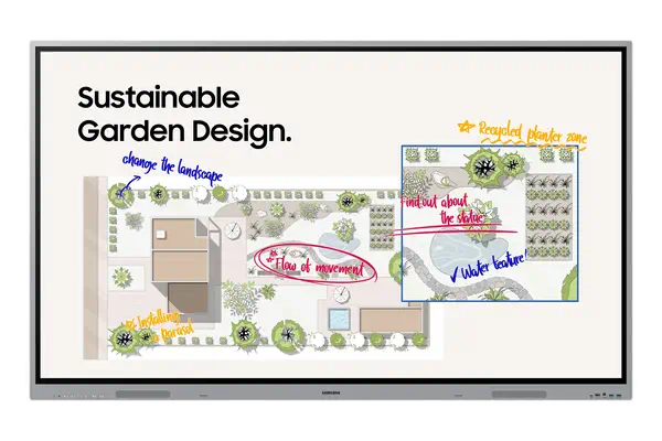 86" OS-Free WEF Interactive Display - Samsung - Affichage dynamique - visuel 1