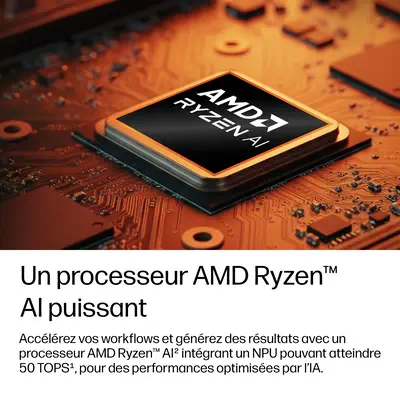 HP E0EW5ET laptop Copilot+ PC AMD Ryzen AI 5 Ordinateur portable 35,6 cm (14") WUXGA 32 Go LPDDR5x-S meilleur prix - Une IA adaptée à l’entreprise avec des avantages concrets