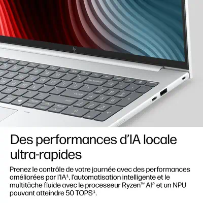 HP E0EW7ET laptop Copilot+ PC AMD Ryzen AI 5 Ordinateur portable 40,6 cm (16") WUXGA 16 Go LPDDR5x-S - PC Portable - visuel 6
