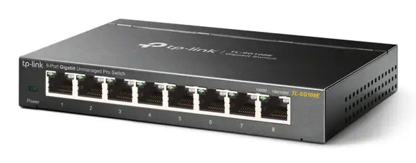 TP-Link TL-SG108E commutateur réseau Géré L2 Gigabit Ethernet (10/100/1000) Noir - Switchs et Hubs - visuel 2