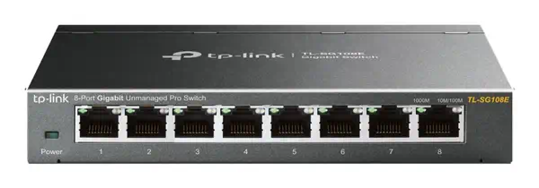 TP-Link TL-SG108E commutateur réseau Géré L2 Gigabit Ethernet (10/100/1000) Noir - Switchs et Hubs - visuel 1