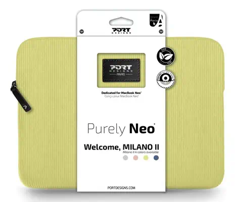 PORT Designs MILANO II 33 cm (13") Housse Jaune - Port Designs - Sacoche & Housse - visuel 8
