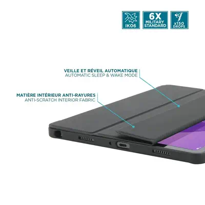 Mobilis 060022 étui pour tablette 27,9 cm (11") Folio porte carte Noir - Etui et Housse - visuel 2