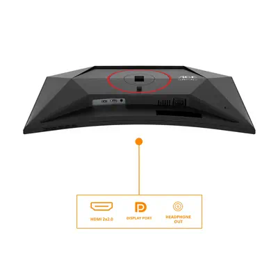 AOC G4 C27G4Z2 écran plat de PC 68,6 cm (27") 1920 x 1080 pixels Full HD LCD Noir, Rouge - Ecran Ordinateur - visuel 4