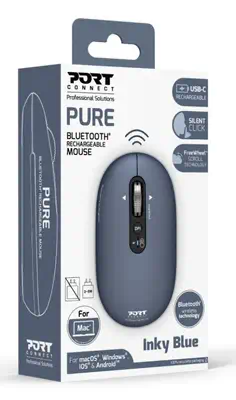 Port Designs PORT Connect PURE MAC souris Universel Ambidextre Bluetooth Optique 3200 DPI - Souris - visuel 7