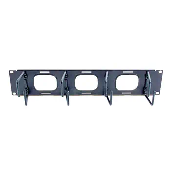 Livraison rapide Élément de rangement horizontal 2U pour câbles avec ouvertures de passage