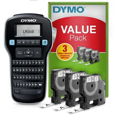 DYMO Kit de base avec étiqueteuse LabelManager 160 | Imprimante Portable avec 3 rouleaux de ruban po - Dymo - Autre Imprimante - visuel 1