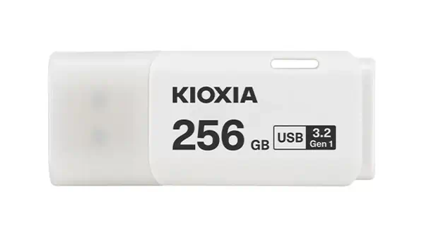 Kioxia U301 lecteur USB flash 256 Go USB Type-A 3.2 Gen 1 (3.1 Gen 1) Blanc - Carte Mémoire - visuel 1