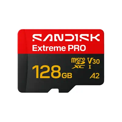 SanDisk Extreme PRO microSD UHS-I 128 Go MicroSDHC - Sandisk - Carte Mémoire - visuel 1