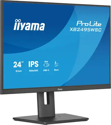 iiyama ProLite XB2495WSC-B1 écran plat de PC 61,2 cm (24.1") 1920 x 1200 pixels WUXGA LED Noir - Ecran Ordinateur - visuel 3