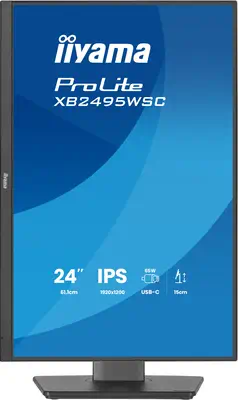 iiyama ProLite XB2495WSC-B1 écran plat de PC 61,2 cm (24.1") 1920 x 1200 pixels WUXGA LED Noir - Ecran Ordinateur - visuel 2