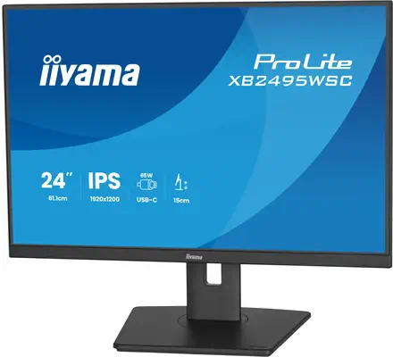 iiyama ProLite XB2495WSC-B1 écran plat de PC 61,2 cm (24.1") 1920 x 1200 pixels WUXGA LED Noir - Ecran Ordinateur - visuel 7
