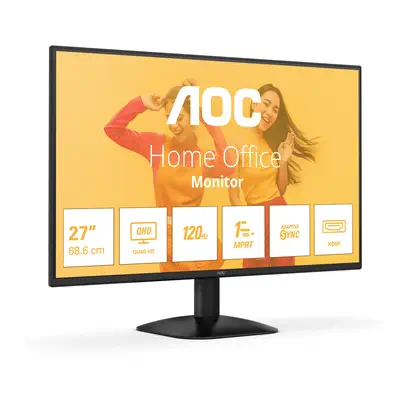 AOC B3 Q27B35S3 écran plat de PC 68,6 cm (27") 2560 x 1440 pixels Quad HD LED Noir - Ecran Ordinateur - visuel 2