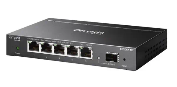 TP-Link Omada ES206X-M2 commutateur réseau Géré L2 2.5G Ethernet (100/1000/2500) Montage sur le bure - Switchs et Hubs - visuel 1