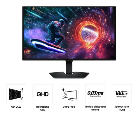 27" Odyssey G5 G50F QHD 180Hz Gaming Monitor - Samsung - Ecran Ordinateur - visuel 4