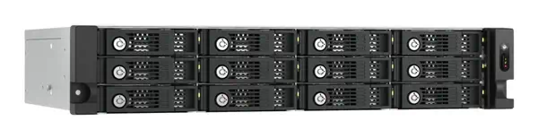 QNAP TL-R1200PES-RP Boîtier de disques de stockage Boîtier disque dur/SSD Noir, Gris 2.5/3.5" - Serveur NAS - visuel 3