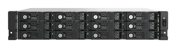 QNAP TL-R1200PES-RP Boîtier de disques de stockage Boîtier disque dur/SSD Noir, Gris 2.5/3.5" - Serveur NAS - visuel 2