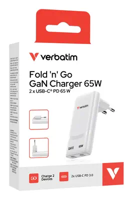 Verbatim 32355 chargeur d'appareils mobiles Ordinateur portable, Smartphone, Tablette Blanc Secteur  - Boitier d'alimentation - visuel 3