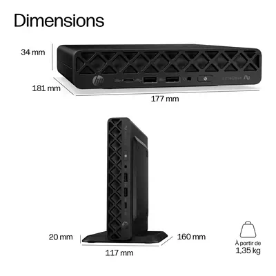 EliteDesk 8 Mini G2a Desktop Next Gen AI PC - HP - Unité Centrale - visuel 5