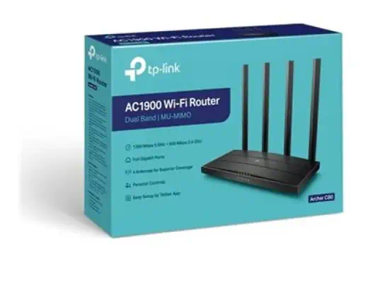 TP-LINK Archer C80 AC1900 Dual band Wireless 802.11ac Gbit router 4xLAN MU-MIMO - TP-Link - Routeur - visuel 3