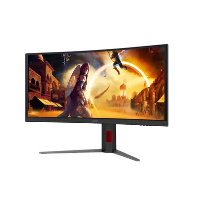 AOC G4 CU34G4CAP écran plat de PC 86,4 cm (34") 3440 x 1440 pixels UltraWide Quad HD LCD Noir, Rouge - Ecran Ordinateur - visuel 8