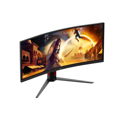 AOC G4 CU34G4CAP écran plat de PC 86,4 cm (34") 3440 x 1440 pixels UltraWide Quad HD LCD Noir, Rouge - Ecran Ordinateur - visuel 10
