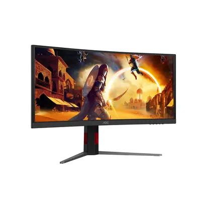 AOC G4 CU34G4CAP écran plat de PC 86,4 cm (34") 3440 x 1440 pixels UltraWide Quad HD LCD Noir, Rouge - Ecran Ordinateur - visuel 7