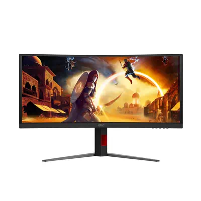 AOC G4 CU34G4CAP écran plat de PC 86,4 cm (34") 3440 x 1440 pixels UltraWide Quad HD LCD Noir, Rouge - Ecran Ordinateur - visuel 6