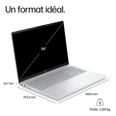 OmniBook 3 Laptop Next Gen AI 16-bz0015nfx - HP - PC Portable - visuel 7