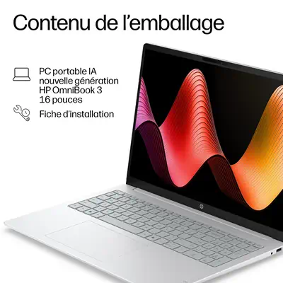 OmniBook 3 Laptop Next Gen AI 16-bz0015nfx - HP - PC Portable - visuel 6
