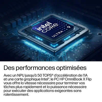 Comparaison HP E0AS4EA laptop Copilot+ PC Intel Core Ultra 5 325 35,6 cm (14") Écran tactile 2K 16 Go LPDDR5x-SD - ENERGY STAR certified