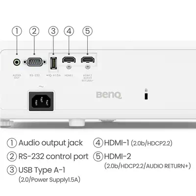 BenQ TK710 Projecteur à focale standard 3200 ANSI lumens DLP UHD 4K (3840x2160) Compatibilité 3D Noi - Vidéoprojecteur Professionnel - visuel 6