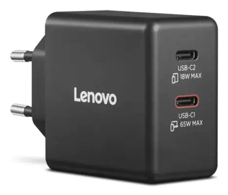 Dual USB-C 65W GaN Charger - Lenovo - Carte Réseau - visuel 4