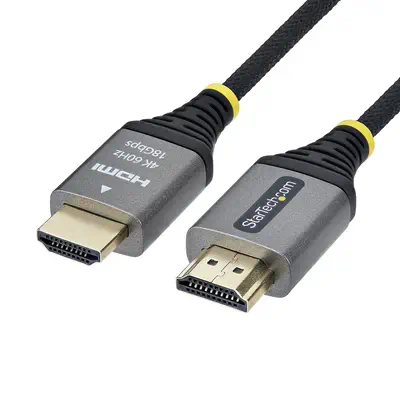 Câble HDMI Haute Vitesse Certifié Premium 3m (10ft), Ultra Flexible, 4K 60Hz/1440p 144Hz avec HDR10/ - StarTech - Switchs et Hubs - visuel 1