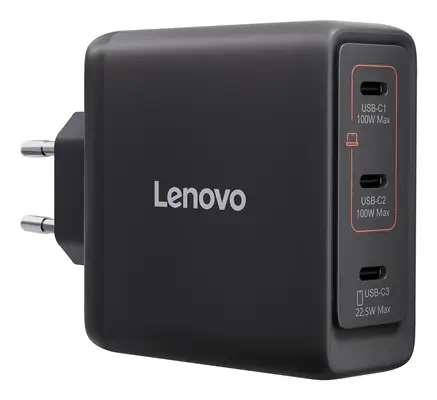 Lenovo 40AW100BEU chargeur d'appareils mobiles Universel Noir Secteur Intérieure - Chargeur et alimentation - visuel 1