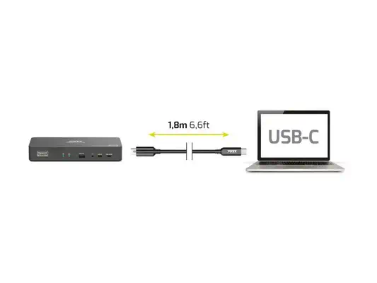 PORT DESIGNS SCREW CABLE C TO C-1.8M PD 240W - DATA USB 4 Gen2 -10Gbs FOR DOCKING - Port Designs - Connectique - visuel 4