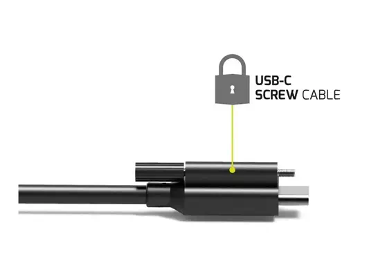 PORT DESIGNS SCREW CABLE C TO C-1.8M PD 240W - DATA USB 4 Gen2 -10Gbs FOR DOCKING - Port Designs - Connectique - visuel 3