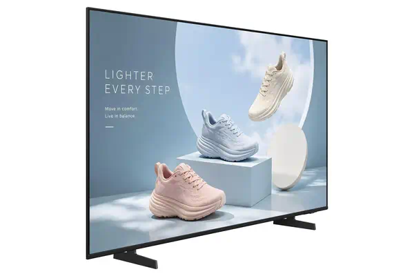 Samsung BE50HX-H Écran plat de signalisation numérique 127 cm (50") LCD Wifi 4K Ultra HD Noir Tizen  - Ecran TV - visuel 3