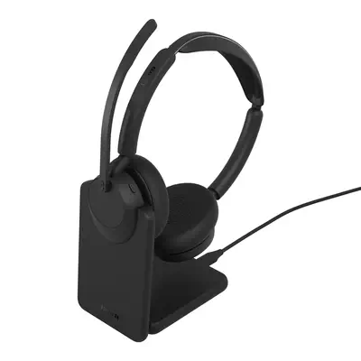 Jabra Evolve3 45 Casque Sans fil Arceau Bureau/Centre d'appels USB Type-C Bluetooth Noir - Casque Micro - visuel 2