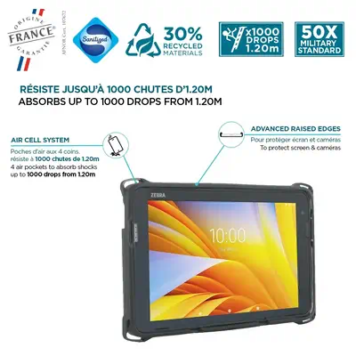 Mobilis 065036 étui pour tablette 20,3 cm (8") Anti-chocs Noir - Accessoires Tablette - visuel 2