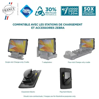 Mobilis 065036 étui pour tablette 20,3 cm (8") Anti-chocs Noir - Accessoires Tablette - visuel 4