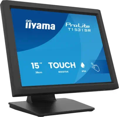 iiyama ProLite T1531SR-B2S écran plat de PC 38,1 cm (15") 1024 x 768 pixels XGA Écran tactile Dessus - Ecran Ordinateur - visuel 1