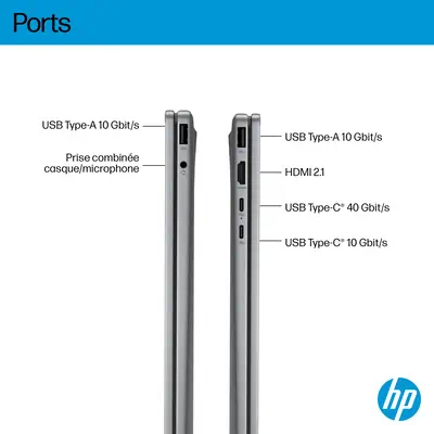 HP E0AS5EA laptop Copilot+ PC AMD Ryzen AI 7 350 40,6 cm (16") Écran tactile 2K 24 Go LPDDR5x-SDRAM  - PC Portable - visuel 5