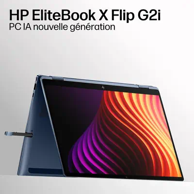 Offre EliteBook X Flip G2i 14 inch Notebook Next Gen AI PC Wolf Pro Security Edition - Récupération automatique suite aux attaques du micrologiciel